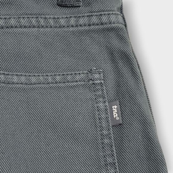 Aritzia TNA Greenwich Pant Utility Carpenter Jean Grey Sz 2 Relaxed Baggy Casual - Picture 6 of 13